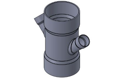 Picture of 12X4X45D PVC DWV DBLWYE HXHXHXH SYS 15