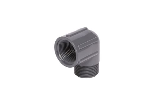 Picture of 1" X 90D PVC 40 STREET ELBOW MPT X FPT