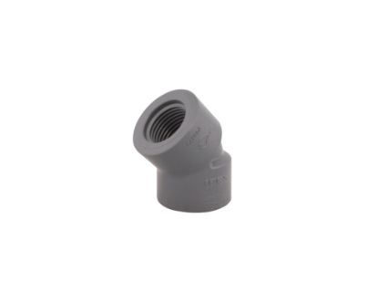 Picture of 1/4X45D PVC 80 THRD ELBOW