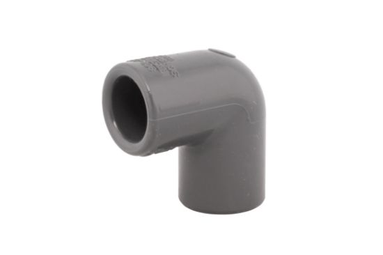 Picture of 1/4" X 90D PVC 80 ELBOW SW
