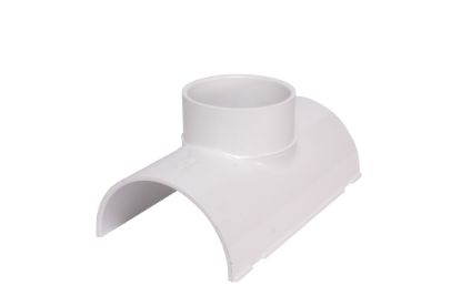 Picture of 10" X 4" PVC 40 SADDLE PIPE ODXSOC WHI