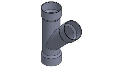 Picture of P++ 10" PVC 40 WYE SW FAB