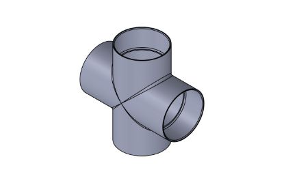 Picture of P++ 4" PVC 40 CROSS SW FAB