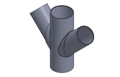 Picture of 12 X 10" PVC XFR SPXSPXSPXSP 45D WYE