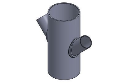 Picture of 10 X 4" PVC XFR SPXSPXHXH 45D WYE