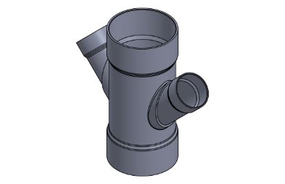 Picture of 12 X6" PVC XFR HXHXHXH 45D WYE