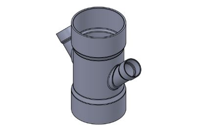 Picture of 12 X4" PVC XFR HXHXHXH 45D WYE