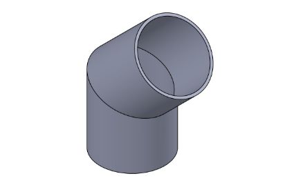 Picture of 10" PVC XFR SP X SP 45 ELBOW