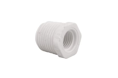 Picture of 1/2" X 3/8" PVC 40 MIP X FIP BUSHING WHI