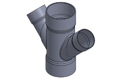 Picture of 12X8X45D PVC DWV DBLWYE HXHXHXH SYS 15