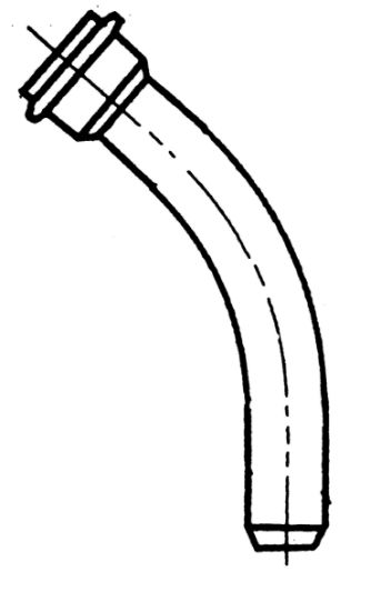 Picture of 300MM X 45(12) LONG SWEEP SPXG PVC DR35