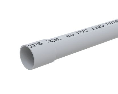 Picture of 1 X 20 WHITE PVC 40 PIPE BELL END