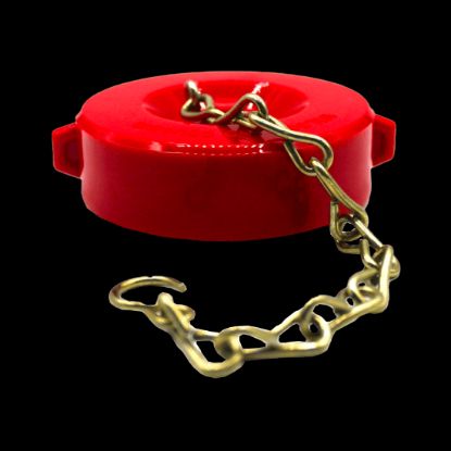 Picture of HF42L 2-1/2 BCT LEXAN CAP&CHAIN RED