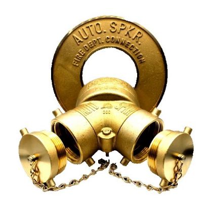 Picture of IE-33SQST BRASS SIAMESE EXP 4 X 2-1/2