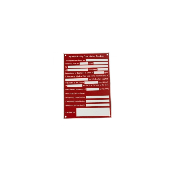 Picture of 02-077-00 HYDRAULIC SYSTEM PLATE (5X7
