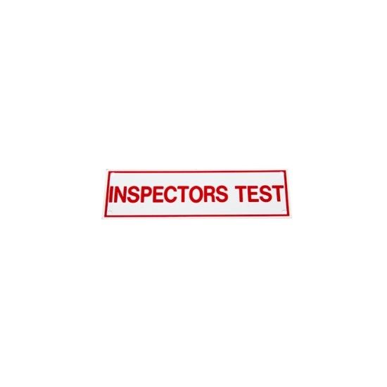 Picture of 02-074-00 INSPECTOR'S TEST SIGN (6X2)