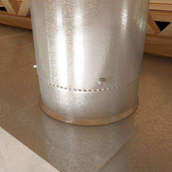 Picture of ACOL1028 10"X3" ROUND GALV COLLAR 28GA