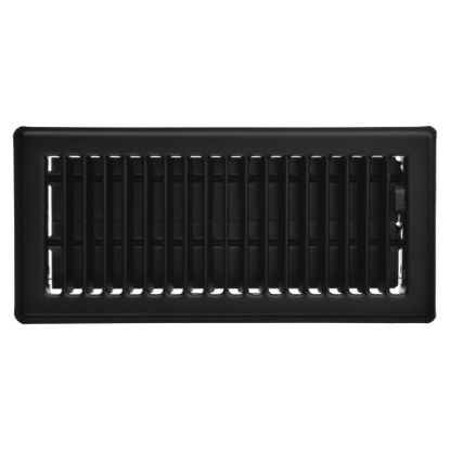 Picture of RG2143 4"X10" FLOOR REGISTER BLACK PBL