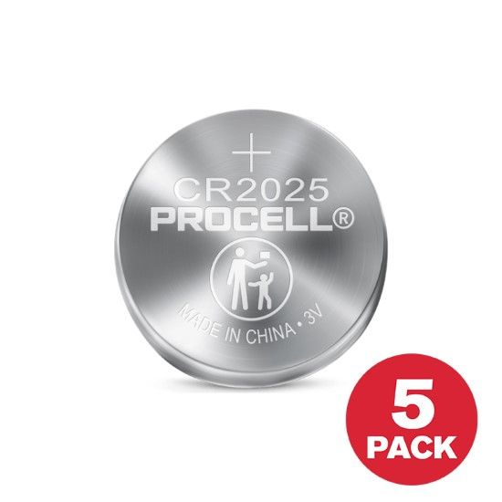 Picture of PC2025 PROCELL CR2025 3V LITH COIN 5PK