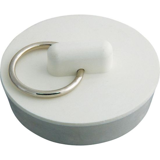Master Plumber 537A 1-1/2 in. Stainless Steel Basin Plug, White ...