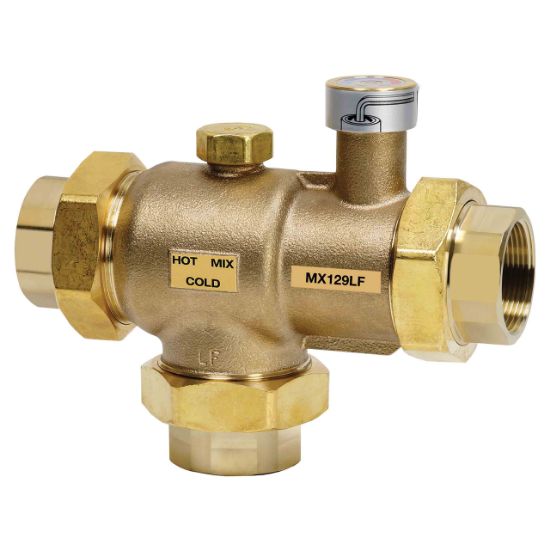 miyo Resideo MX129LF/U 1-1/2 in. NPT 152 psi Mixing Valve, Metallic