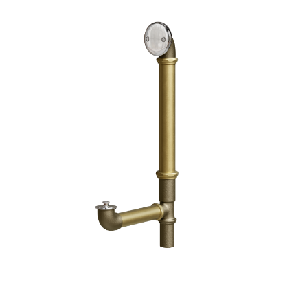 Picture of W&O BRASS BATH DRAIN 17GA L&T CP 7"A-DIM