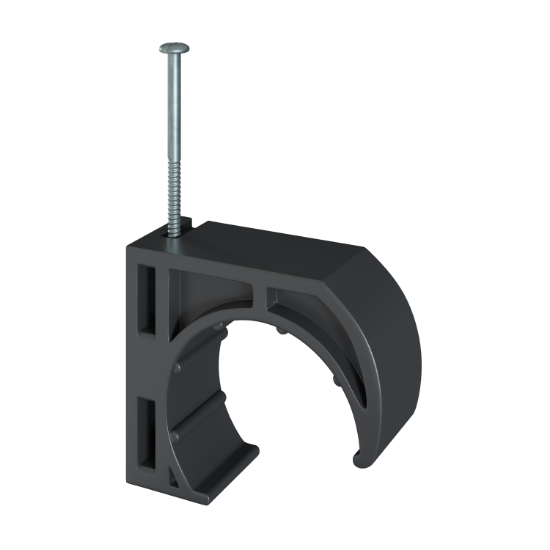 Picture of 34241 3/4" POLY HALF CLAMP W/ BARB NAIL