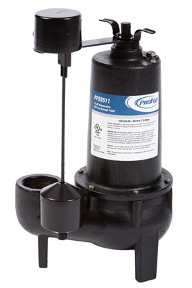 Picture of 1/2HP CAST IRON SEWAGE PUMP W/VERT SWCH