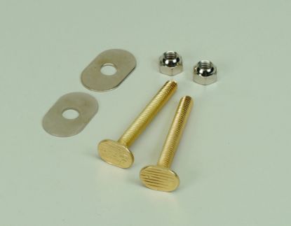Picture of 1/4X21/4 BRASS PLATED CLO.BOLT PR.