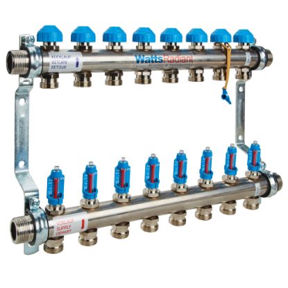 Picture of D3803008SS 1" SS FLOWMETER MANIFOLD M-8