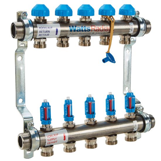 Picture of D3803005SS 1" SS FLOWMETER MANIFOLD M-5