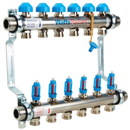 Picture of D3803006SS 1" SS FLOWMETER MANIFOLD M-6