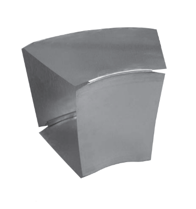 Picture of 027214 14X10 LONG WAY 45 DUCT ELBOW