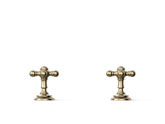 Kohler 98068-3-AF Artifacts Metal Two Cross Handle, Vibrant French