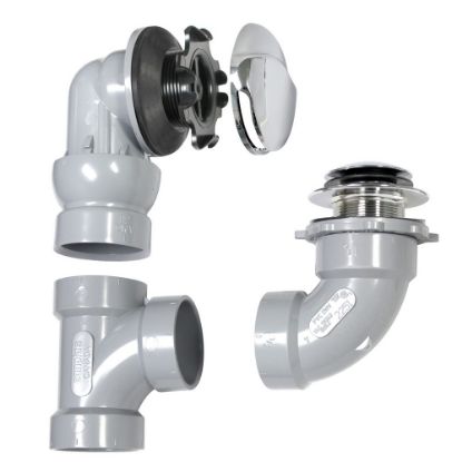 Picture of 323858 11/2" PVC GREY ADJ W&O POP UP CHR
