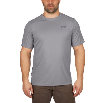 Picture of 414G-S WORKSKIN LIGHT SS SHIRT GRAY S