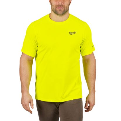 Picture of 414HV-S WORKSKIN LIGHT SS SHIRT HI VIS S