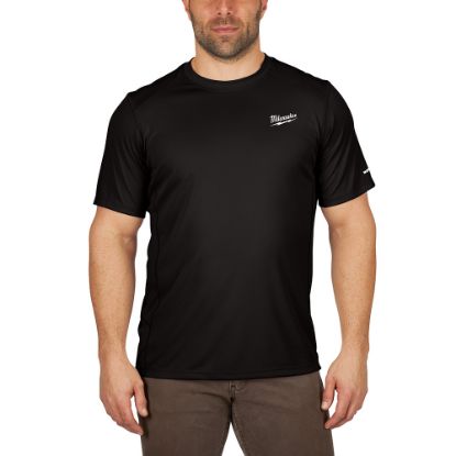 Picture of 414B-S WORKSKIN LIGHT SS SHIRT - BLACK S