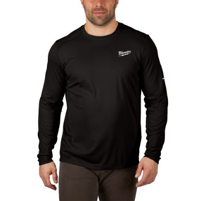 Picture of 415B-M WORKSKIN LIGHT LS SHIRT - BLACK M