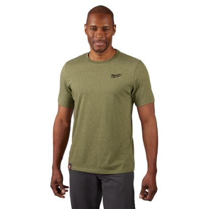 Picture of 603GN-2X HYBRID WORK TEE - SS GREEN 2X