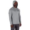 Picture of M550G-XL WORKSKIN HOOD SUN SHIRT-GRAY XL