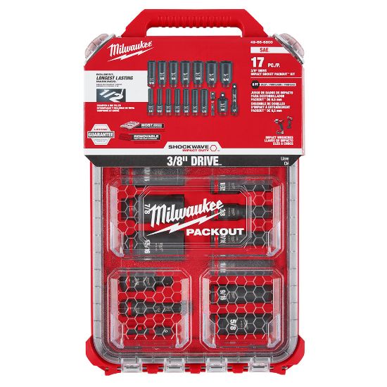 SUKE Milwaukee 49-66-6800 Shockwave Impact Duty Socket 3/8 in. Dr SAE