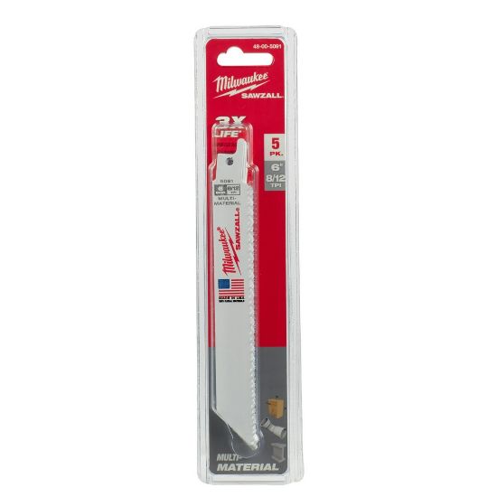 Milwaukee Tool SAWZALL Jeu de lames scie alternative en carbure pour la