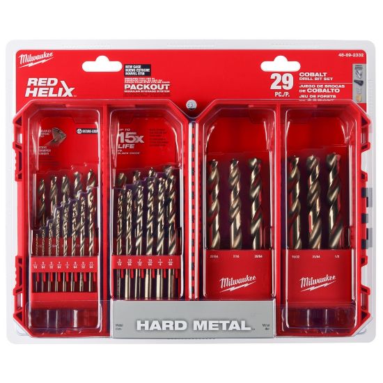 Milwaukee 48-89-2332 Red Helix Cobalt Drill Bit Set (Piece of 29