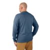 Picture of 604BL-S HYBRID WORK TEE - LS BLUE  S