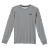 Picture of 604G-2X HYBRID WORK TEE - LS GRAY 2X