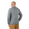 Picture of 604G-2X HYBRID WORK TEE - LS GRAY 2X