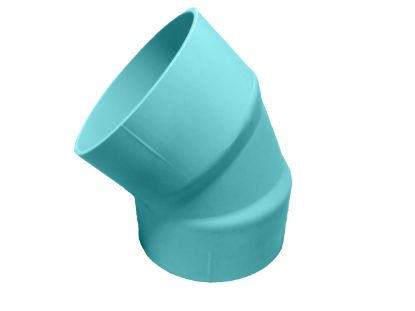 Picture of 10" X45D PVC ELBOW HXSP BDS