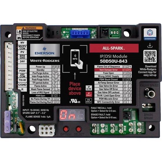 Al843 Module Module d’allumage White Rodgers by Copeland 50D50U-843 All Spark, 24 V ...