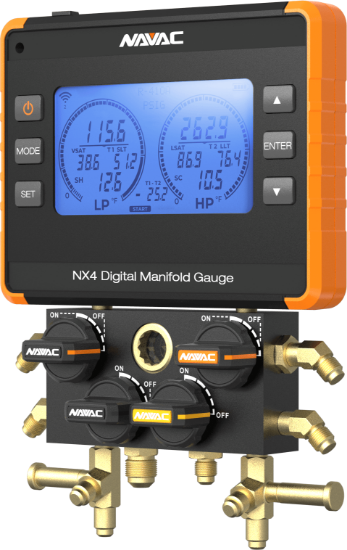 Picture of NX4 DIG MNFLD GAUGE 4-VLV BLUETOOTH A2L